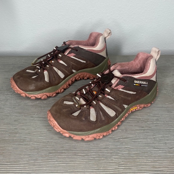 Merrell Chameleon II Stretch Cross-Training Shoes Chocolate/Pink Togel Size 1 - Picture 4 of 14